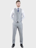 Torre Men’s Light Weight Pearl Grey Mohair Suit Trousers - Suit & Tailoring