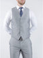 Torre Men's Light Weight Pearl Grey Mohair Waistcoat