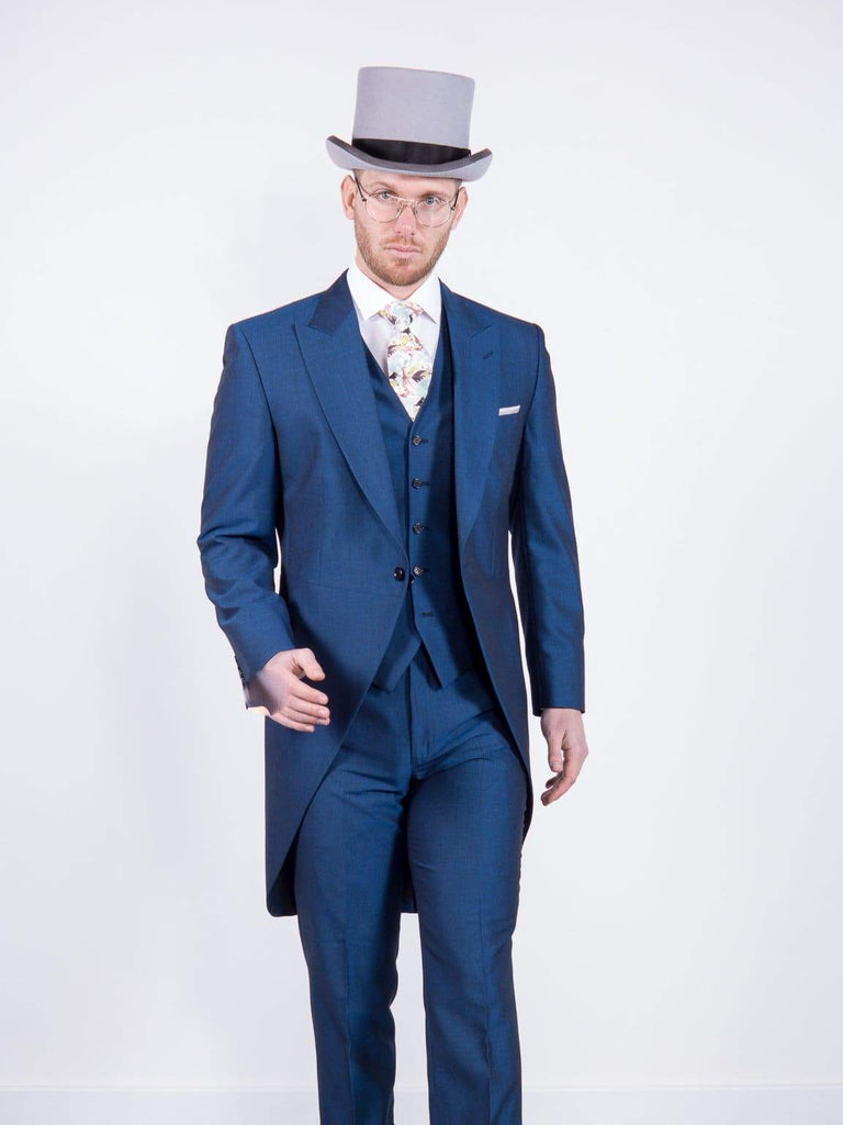 Torre Men’s Royal Blue Mohair Tailcoat | Torre | menswearr.com ...