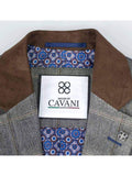 Tweed Brown Suit Connall 3 Piece Slim Fit Check by House of Cavani - Suit & Tailoring