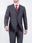 Wedding Special Torre Mohair Tailored Fit Charcoal Suit Jacket