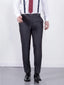 Wedding Special Torre Mohair Tailored Fit Charcoal Suit Trousers